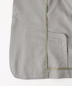 J.PRESS LADIES 【セットアップ対応・洗える・UVケア・速乾】 OXIJEWELストレッチ ノーカラー ジャケット