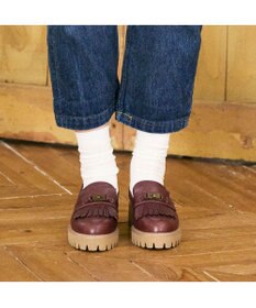 ing <ing>ビンテージアクセントローファー