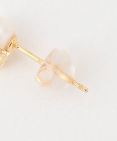 TOCCA 【WEB限定】FRILL DIAMOND PEARL K10イエローゴールド 淡水パール ダイヤモンドピアス