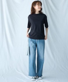 ANY 【接触冷感/UVケア】マルチファンクションモックネックTシャツ