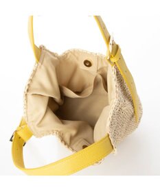 UNBILLION cachecache ベルトハンドルベーシック手編みトートバッグ