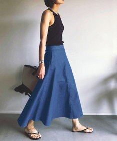 woadblue ＜坪田あさみさんコラボ＞NEMOPHILA  フレアスカート