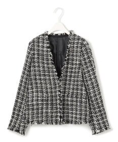 ICB 【CLASSY.1月号掲載】ルレックスツイード ノーカラージャケット