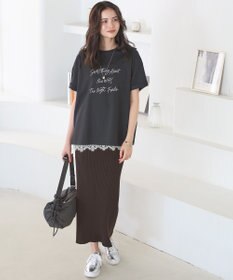 23区 S 【SLOW/一部店舗限定】ヴィンテージライク ロゴ Tシャツ