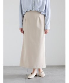 Te chichi 【雑誌掲載アイテム】ダブルクロスイージーナロースカート