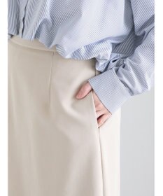 Te chichi 【雑誌掲載アイテム】ダブルクロスイージーナロースカート