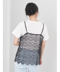 earth music&ecology ＳＥＴ２点レースキャミソール＋ＴＥＥ