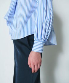 GRACE CONTINENTAL ボウタイギャザートップ