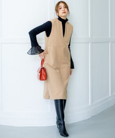 組曲 【洗える】フライスタートルネック カットソー