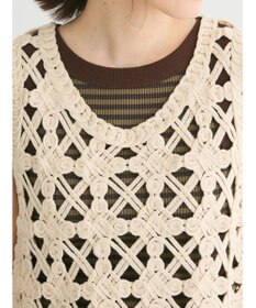 Green Parks かぎ針編みニットベスト