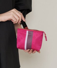 russet ラインプリントポーチ S(Z-227)