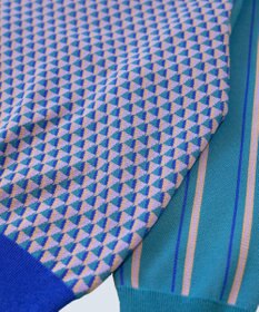 COQ GEO BORDER プルオーバーニット