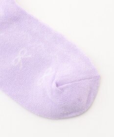 ANY KIDS リボン柄 ジャガード ハイソックス