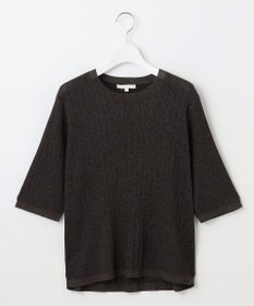 自由区 L 【カタログ掲載・アンサンブル対応・洗える】グリッターリブプルオーバー ニット