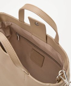 TOPKAPI 【TREASURE TOPKAPI】シュリンクレザー レース 刺しゅう ショルダー付 トートバッグ