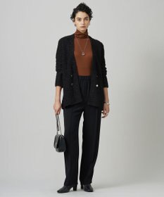 ICB L 【洗える】リヨセルカシミヤスムース ハイネックカットソー