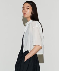NAVE 【Nave 　洗える】シアークロップド シャツ