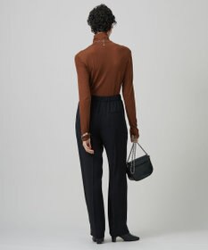 ICB L 【洗える】リヨセルカシミヤスムース ハイネックカットソー