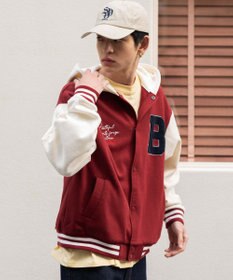 WEGO 【ユニセックス着用ITEM】スウェットフードスタジャン