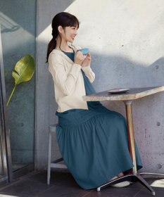 Tiaclasse L 【小倉優子さん着用】【洗える】サマーニットショートパーカー