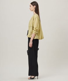 ICB L 【UVケア・接触冷感・速乾・防シワ・洗える】 FluidBackSatin デザインワイドパンツ