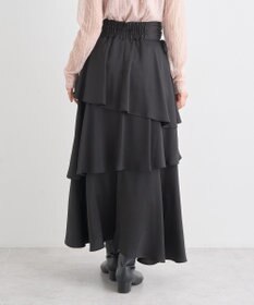 earth music&ecology サイドリボンティアードスカート