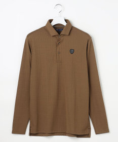 23区GOLF 【MEN】モノグラムジャガード長袖ポロシャツ