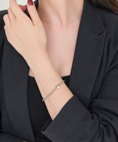 Phoebe ウィスパーストーンブレスレット　グレー/天然石