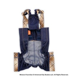 PET PARADISE ミニオン 切替チェック オーバーオール  小型犬