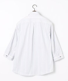 JOSEPH ABBOUD 【1枚で2通りの着こなし】オーガニックコットンリバーシブル 七分袖シャツ