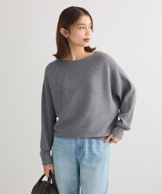 Green Parks もちやわ袖釦ドルマンニットプルオーバー