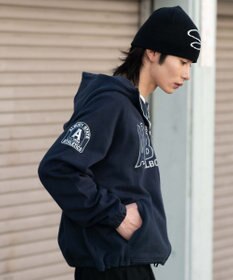 WEGO 【ユニセックス着用ITEM】スタンドネックZIPパーカー