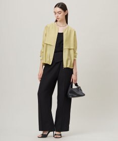 ICB L 【UVケア・接触冷感・速乾・防シワ・洗える】 FluidBackSatin デザインワイドパンツ