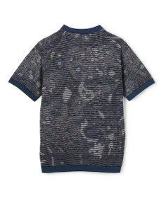 JOSEPH HOMME オリエンタルブラインドジャガード　クルーネック半袖ニットTEE