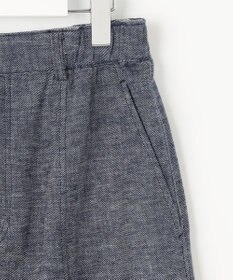 自由区 【洗える】コットンリネンシャンブレー スカート