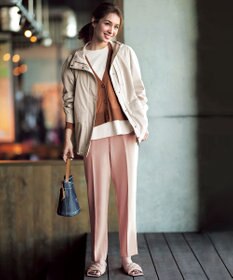 UNFILO 【ストレッチ/洗える】出会えるパンツ テーパード