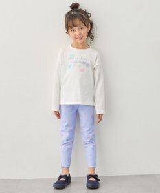 ANY KIDS 【綿100%】ロゴプリント 長袖Tシャツ