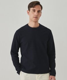 GOTAIRIKU ジャケットのインナーに最適【WEB&一部店舗限定】キレイ目 鹿の子 ビズ長袖Tシャツ