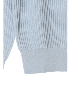 Green Parks 洗える　スクエアネックリブニットプルオーバー