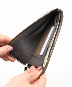 blancle シュリンクレザー Lジップ ロングウォレット