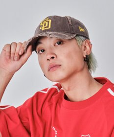 WEGO 【ユニセックス着用ITEM】別注NEWERA　9FORTY　　damage