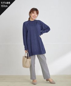 Tiaclasse 【安田美沙子さん着用・選べる2type・新色追加】ボタンニットチュニック