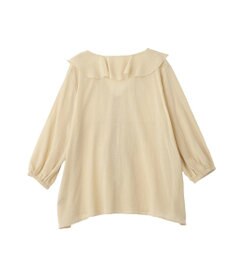 YECCA VECCA ラッフルリボンシアーブラウス