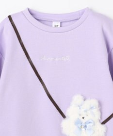 ANY KIDS アニマルポシェット 裏シャギー トレーナー