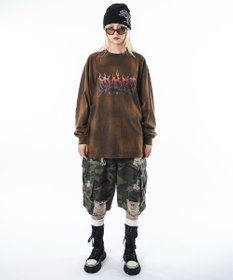 WEGO 【ユニセックス着用ITEM】フレイムグラフィックBIGT（LS）