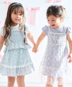ANY KIDS チュールキャミソール付き ワンピース