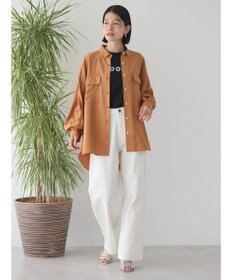 AMERICAN HOLIC 接触冷感Ｗポケット袖タックシャツチュニック