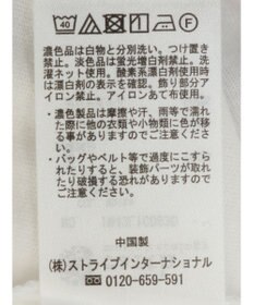 earth music&ecology 襟パール刺繍ロゴＴシャツ