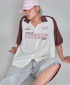 WEGO 【ユニセックス着用ITEM】ラグラングラフィックシャツ（SS）