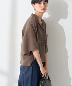 AMERICAN HOLIC 接触冷感シアー開襟半袖シャツ